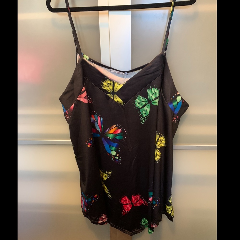 Butterfly Print Swing Cami Top